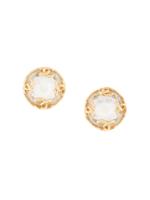 Chanel Pre-Owned 1995s CC button earrings - GOLD - thumbnail