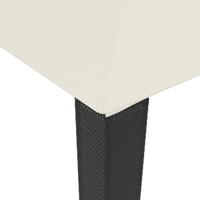 Prieel met dubbel dak 2,94x2,94 m staal crmekleurig - thumbnail