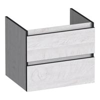 Brauer Joy Edge Onderkast 60 cm - met 2 Softclose Lades Greeploos en 1 Sifon Uitsparing - Forest Seashell - thumbnail