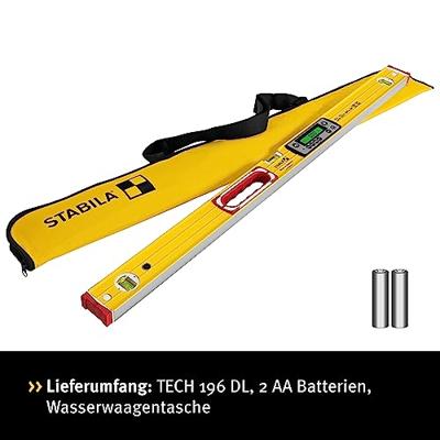 Stabila TECH 196 DL 19827 Digitale waterpas Incl. anti-slip, Incl. tas 100 cm 0.5 mm/m