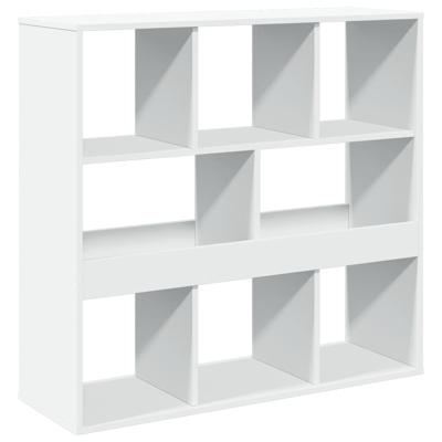Boekenkast 100x33x125,5 cm bewerkt hout wit