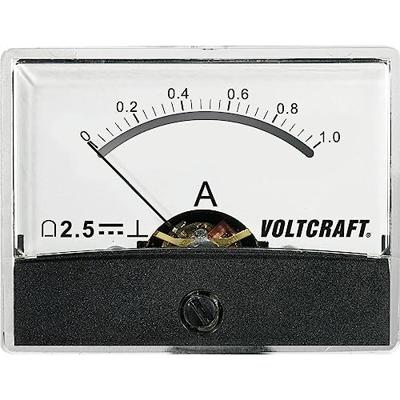 VOLTCRAFT AM-60X46/1A/DC AM-60X46/1A/DC Inbouwmeter AM-60X46/1 A/DC 1 A Draaispoel