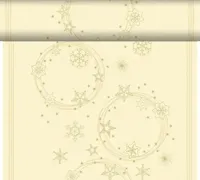 Duni dunicel 3-in-1 tafelloper star shine 40x4.8cm crème - thumbnail