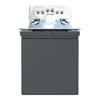 Merten MEG2310-7214 Wandcontactdoos AquaDesign Antraciet 1 stuk(s) - thumbnail