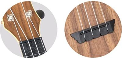 Flight Travel Series TUSL50 Walnut Salamander Concert Scale sopraan ukelele met gigbag - thumbnail