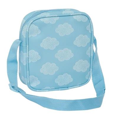 Schoudertas Safta Wolken Blauw 16 x 18 x 4 cm