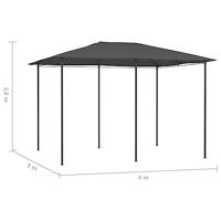 Prieel 160 g/m² 3x4x2,6 m antracietkleurig - thumbnail