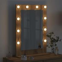 VidaXL Schmink spiegel rechthoekig artisan eiken 70 x 50 x 18 cm - thumbnail