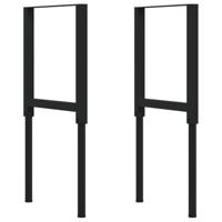 Werkbank rechthoekig 100x60x(73-99,5) cm massief eikenhout - thumbnail