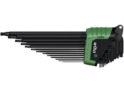 Wiha Stiftsleutelset | in ErgoStar houder | TORX® | kogelkop | 14-delig | chemisch gezwart - 36487 - 36487