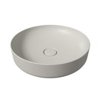 Salenzi Form ronde opbouw waskom met clickwaste mat grijs 45cm - thumbnail