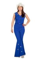 Festival western outfit blauw - thumbnail