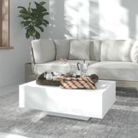 Salontafel 85x55x31 cm spaanplaat wit - thumbnail