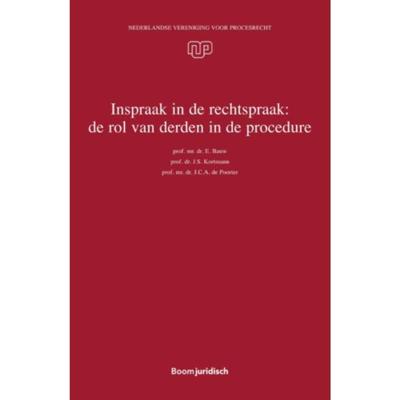 Inspraak in de rechtspraak: de rol van derden in de procedure (Paperback)