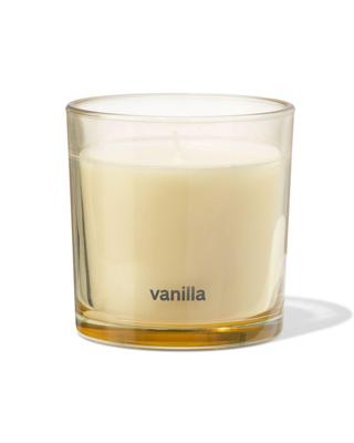 HEMA Geurkaars in glas ⌀10x10cm vanille (lichtgeel)