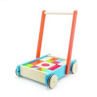 Pintoy baby walker duwwagen met blokken - thumbnail