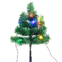 VidaXL Tuinpadkerstbomen 6 st met meerkleurige led&apos;s 45 cm pvc - thumbnail
