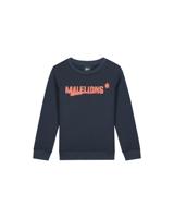 Malelions Sweater inked - Navy blauw / Donker oranje - thumbnail