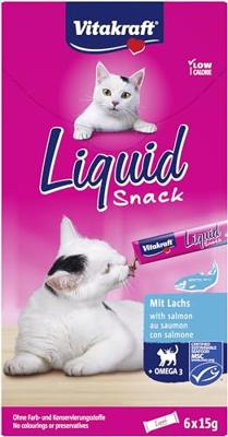 Vitakraft cat liquid snack zalm & omega