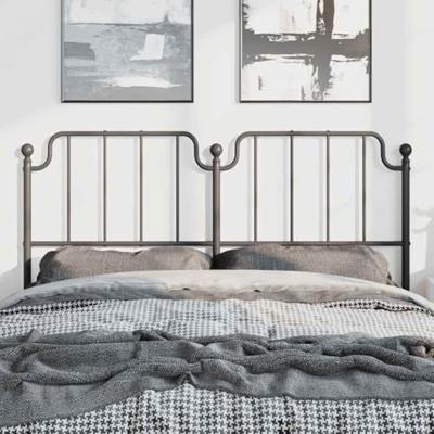 Hoofdbord 150 cm metaal zwart Hoofdbord 150 cm metaal zwart