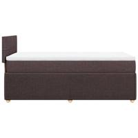 Boxspring met matras stof donkerbruin 80x200 cm - thumbnail
