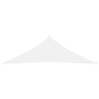 Zonnescherm driehoekig 3,5x3,5x4,9 m oxford stof wit - thumbnail