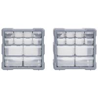 Organisers met 12 lades 2 st 26,5x16x26 cm - thumbnail