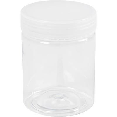 Creativ Company Plastic voorraadpotten, h: 9 cm, d 6,5 cm, 250 ml, 10 stuk/ 1 doos