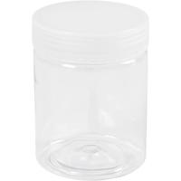 Creativ Company Plastic voorraadpotten, h: 9 cm, d 6,5 cm, 250 ml, 10 stuk/ 1 doos - thumbnail