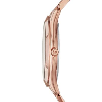 Michael Kors Runway Rose Dial Rosegoudkleurig uniseks horloge MK3197