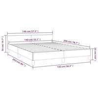 Bedframe met hoofdeinde zonder matras 140x200 cm fluweel roze - thumbnail