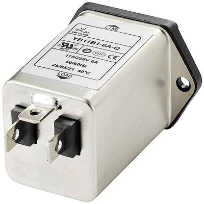TRU COMPONENTS TC-10101432 Netfilter Met IEC-connector 250 V/AC 6 A 0.8 mH (l x b x h) 54.3 x 44 x 31.3 mm 1 stuk(s)