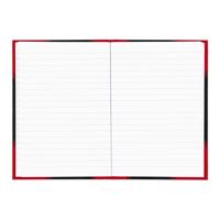 Notitieboek Bantex zwart/rood A5 lijn 70gr 96vel | 6 stuks - thumbnail