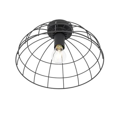 QAZQA Industriële plafondlamp zwart 35 cm - Hanze
