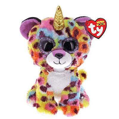 TY beanie boo's luipaard-eenhoorn knuffel giselle 15 cm