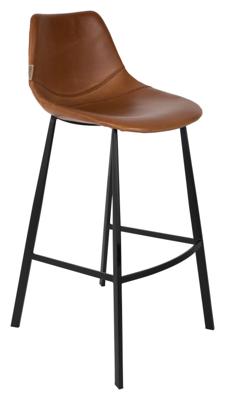 Dutchbone Barkruk 'Franky' PU (zithoogte 80cm), kleur Bruin Dutchbone Barkruk 'Franky' PU (zithoogte 80cm), kleur Bruin