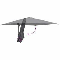 Tuinparasol Antraciet 248.5 x 247.5 x 160 cm Stof - thumbnail