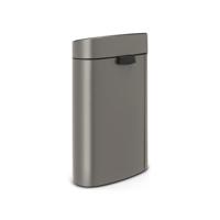 Brabantia 114908 vuilnisbak 40 l Overige Kunststof, Roestvrijstaal Platina - thumbnail