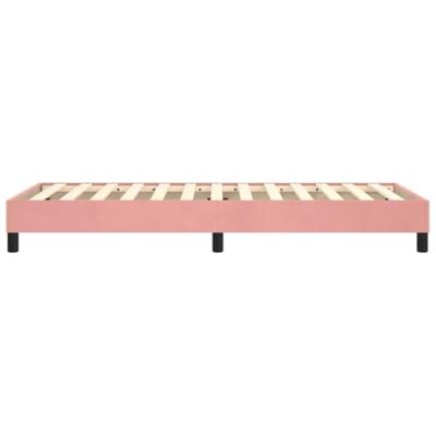 Boxspringframe fluweel roze 90x190 cm