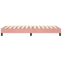 Boxspringframe fluweel roze 90x190 cm - thumbnail