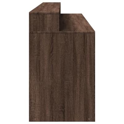 Bureau met LED-verlichting 200x55x91 cm hout bruin eikenkleurig