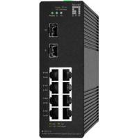 Hilbert 10-Port Industrial Gigabit Smart Lite Switch - 8 x RJ45 - 2 x SFP - thumbnail