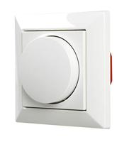 Ehmann 5591x0100 Draaidimmer Geschikt voor lampen: LED-lamp, Halogeenlamp, Gloeilamp Wit (RAL 9016) - thumbnail