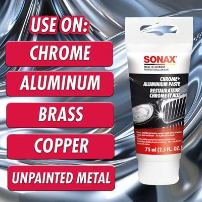 SONAX polijstpasta "chrome & alupaste" chrome paste 75 ml alu-tube - thumbnail