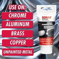 SONAX polijstpasta "chrome & alupaste" chrome paste 75 ml alu-tube - thumbnail