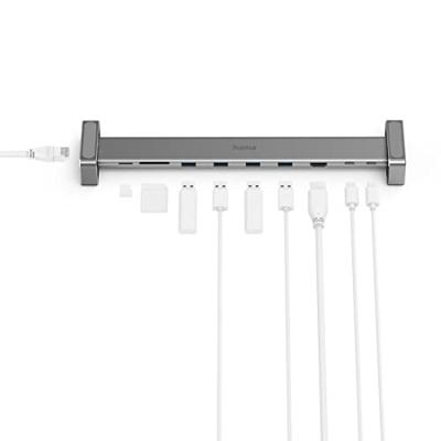 Hama USB-C-dockingstation Met Afneembare Voetjes 9-poorts Hama USB-C-dockingstation Met Afneembare Voetjes 9-poorts