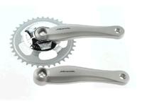 Miranda crankset 38t, cranklengte 170mm. zilver, aluminium, spieloos. 9mm diep voor gazelle - thumbnail