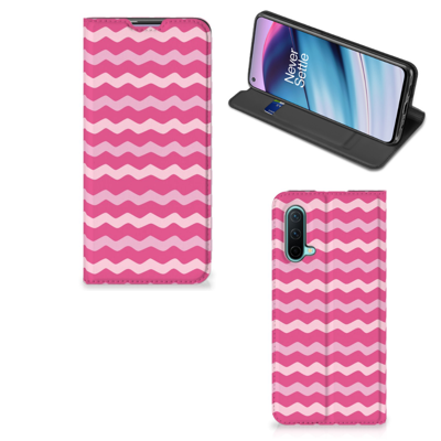 OnePlus Nord CE 5G | Hoesje met Magneet | Waves Pink
