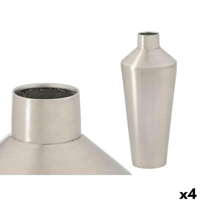 Vaas Gift Decor Zilverkleurig Ijzer 16 x 40 x 16 cm 40 x 16 x 40 cm (4 Stuks) Vaas Gift Decor Zilverkleurig Ijzer 16 x 40 x 16 cm 40 x 16 x 40 cm (4 Stuks)