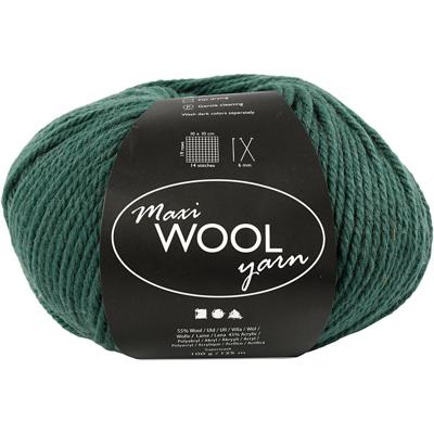 Creativ Company Wolgaren, l: 125 m, groen, 100 gr/ 1 bol
